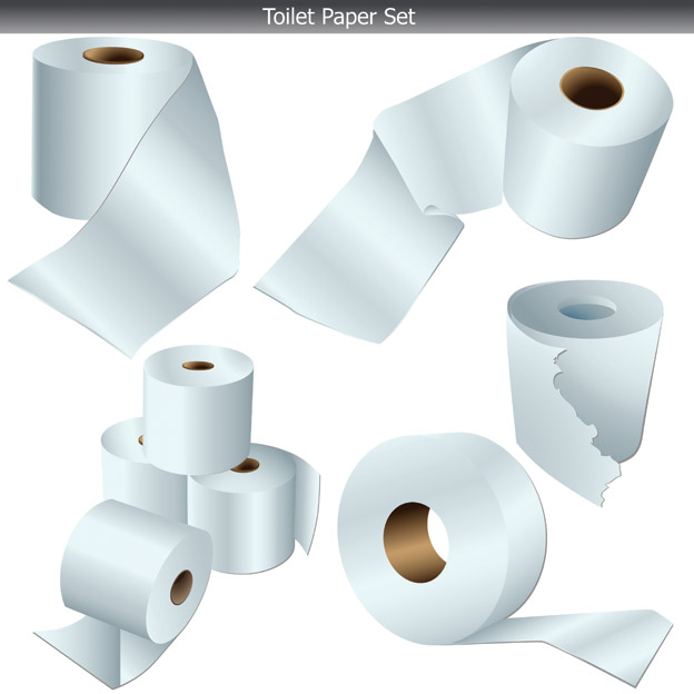 free vector Toilet paper clip art